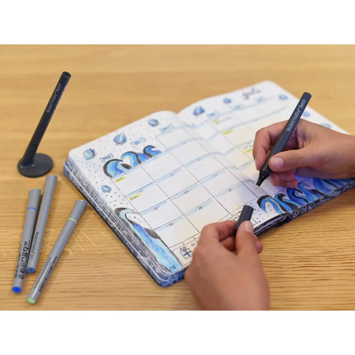 Neuland FineOne® Sketch, verwischfest –  0,1; 0,3; 0,5 und 0,7 mm - Image 4