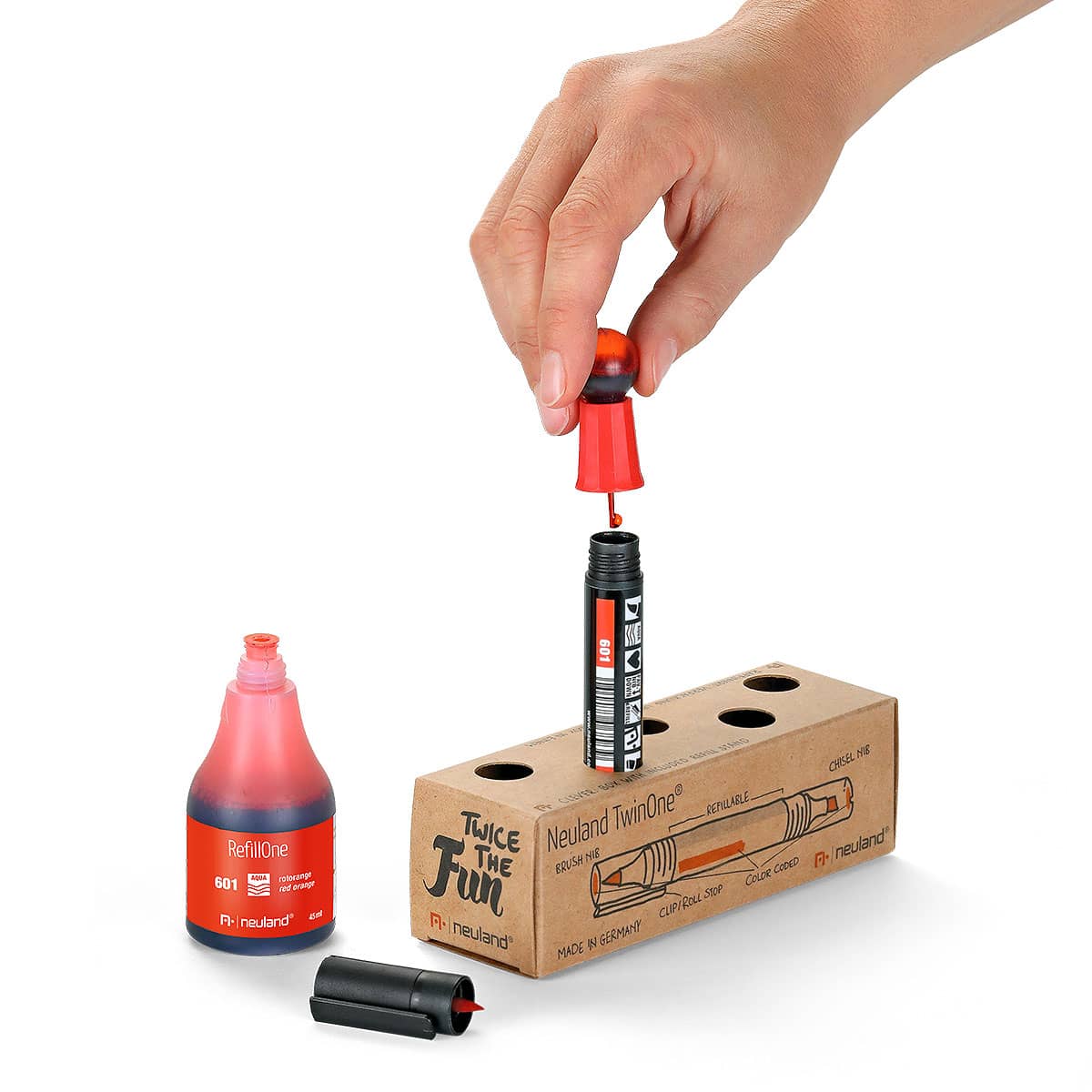 Neuland TwinOne®, Keil- und Pinselspitze, 5er Farbsets - Image 3