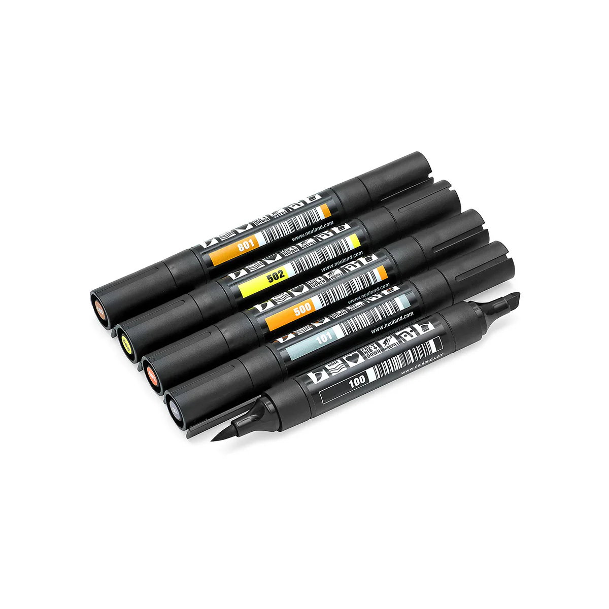 Neuland TwinOne®, Keil- und Pinselspitze, 5er Farbsets - Image 5